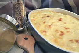 Gratin de chou rave au gruyère