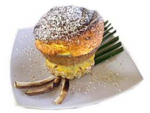 Soufflés à la noix de coco et au kiwi