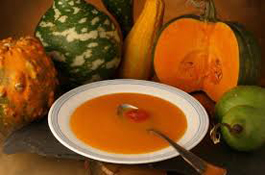 Soupe de Potimarron au lard et à la Tête de Moine