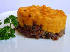 Parmentier de canard aux carottes