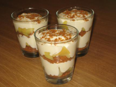 Crumble-tiramisu aux pommes