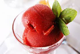 Sorbet à la fraise 