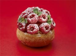 Choux à la framboise et au mascarpone