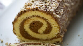Bûche praliné-caramel