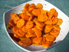 Salade tricolore de carottes à l'orange et au cumin