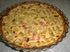 Tarte à la rhubarbe