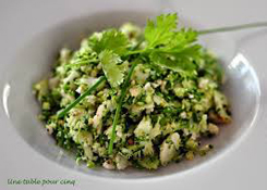 Taboulé de Chou fleur et Brocoli