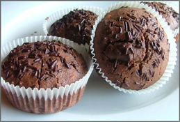 Muffins à la farine de châtaigne et au chocolat